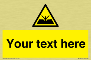 Custom Warning quicksand mud or silt